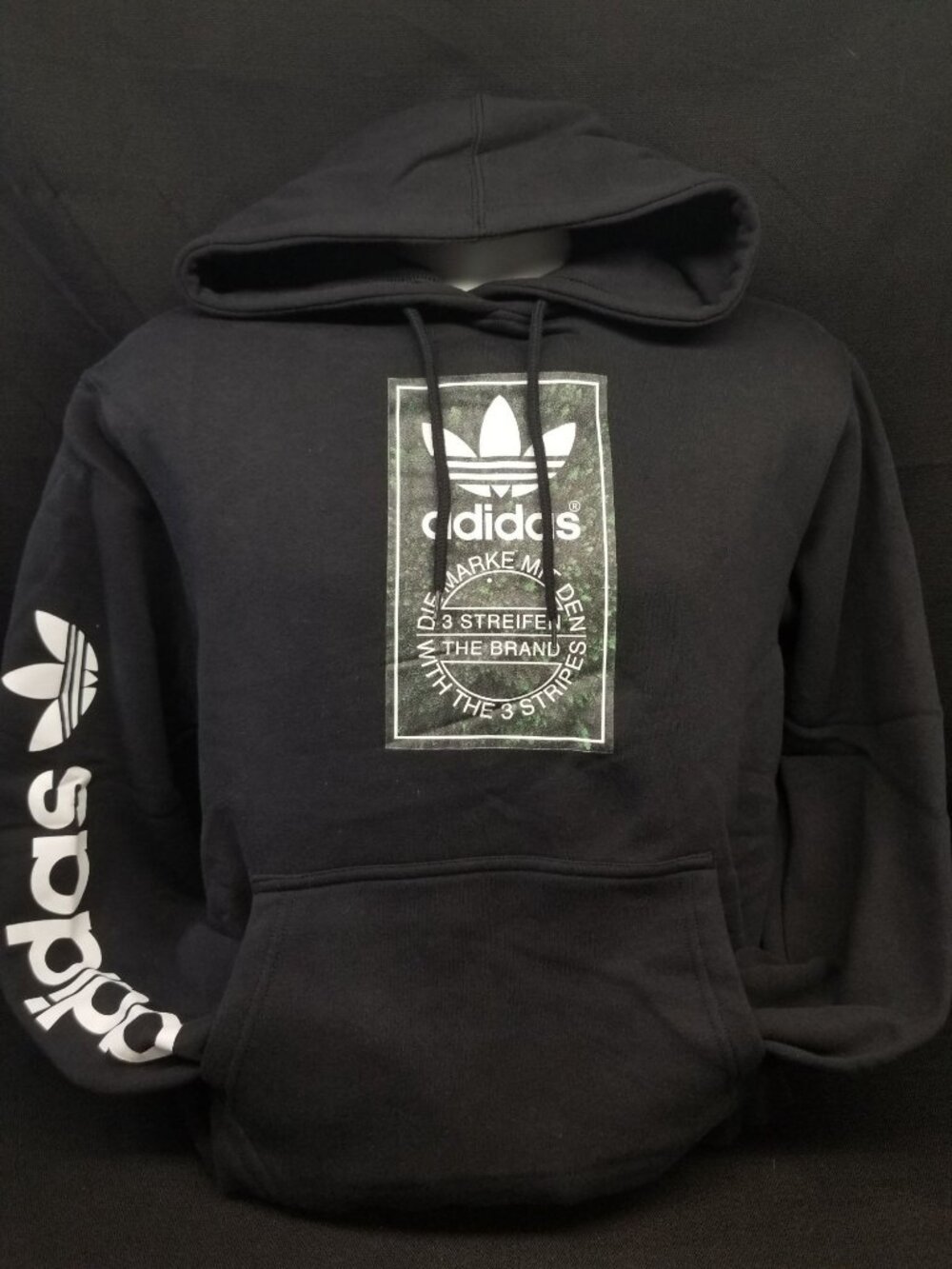 Adidas Men's TREES BLACK FLEECE Hoodie Size S NEW WITH TAGS!